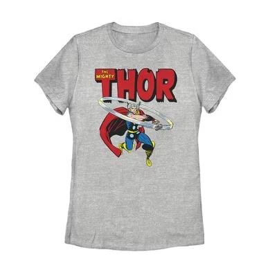 Женская футболка Athletic heather от Mighty Thor Hammer Swing
