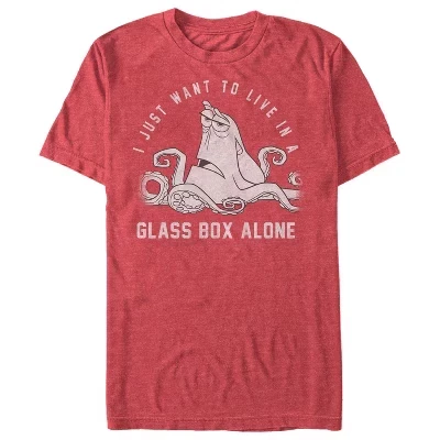 Men's  Hank Glass Box Alone T-Shirt red