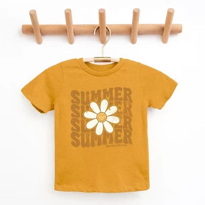 Молодежная футболка с коротким рукавом SmileyWorld Summer Wave с набивным рисунком темно-лавандового цвета