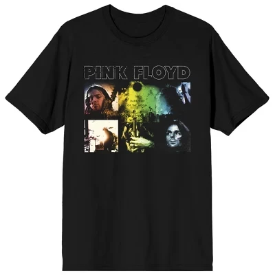 Выступление группы Dark Side Of The Moon Band для взрослых, черная футболка с круглым вырезом и коротким рукавом черного цвета