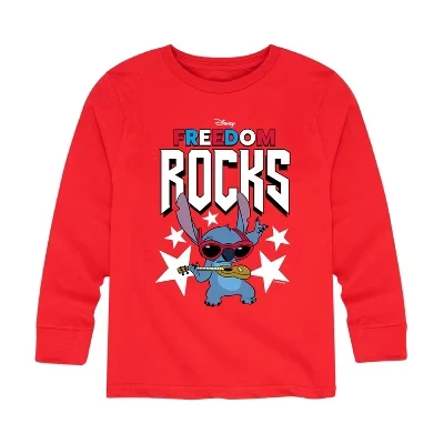 Футболка Freedom Rocks с длинным рукавом и рисунком красного цвета