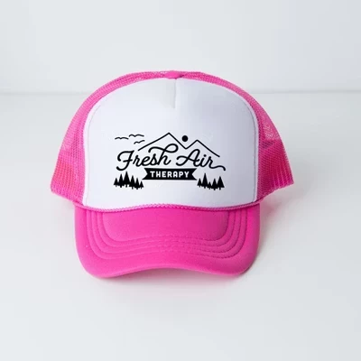 Шляпа дальнобойщика из пенопласта Happy Camper Fire для взрослых многоцветная