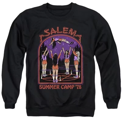 Мужская толстовка с круглым вырезом Steven Rhodes Salem Summer Camp, цвет черный