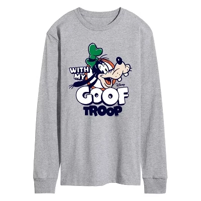 Мужская футболка с длинным рукавом My Goof Troop с графическим рисунком athletic heather