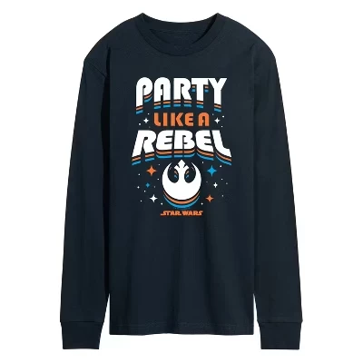 Мужской лонгслив Star Wars Party Like a Rebel, синий