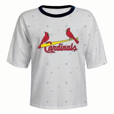 Женская футболка MLB St. Louis Cardinals Stars, белая