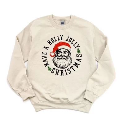Женская толстовка с рисунком Holly Jolly Santa dust