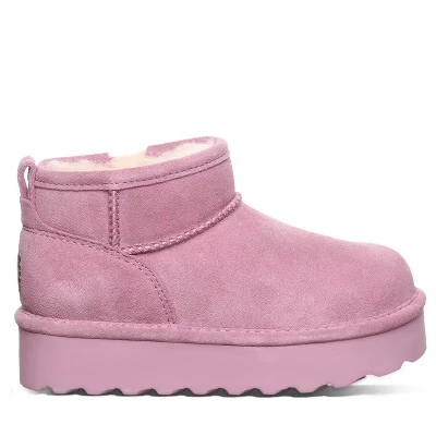 Короткие молодежные сапоги BEARPAW в стиле ретро с темной орхидеей