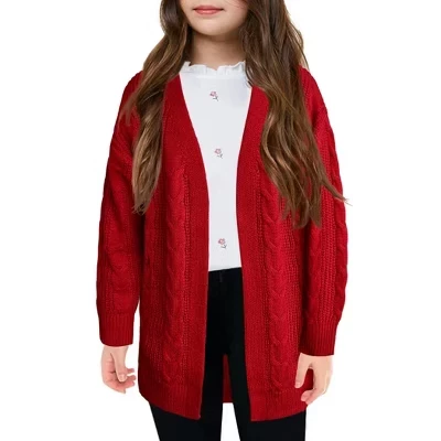 Детский кардиган Yesfashion с открытым передом, красный