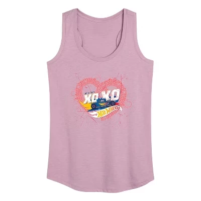 Женская спортивная майка XOXO Heart Graphic Racerback Tank heather orchid