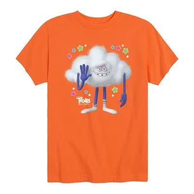 Футболка Cloud Guy с коротким рукавом и рисунком оранжевого цвета