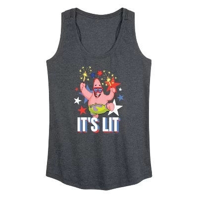 Женский костюм с подсветкой для фейерверков Patrick Graphic Racerback Tank heather charcoal