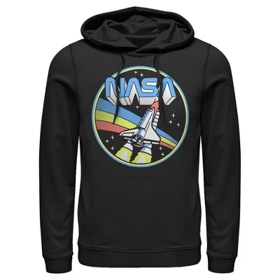 Мужское худи NASA Retro Pop, черное