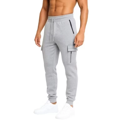 Мужские джоггеры Blue Ice Modern Fit карго флис, серые