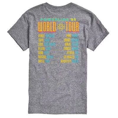 Мужская футболка Powerline Tour с коротким рукавом и графическим рисунком athletic heather
