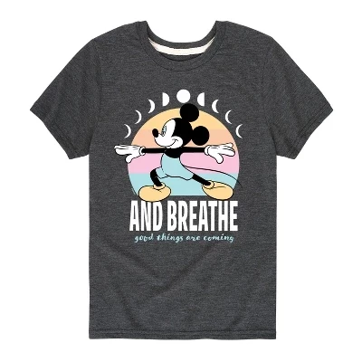 Детская футболка Disney Mickey And Breathe, графитовая
