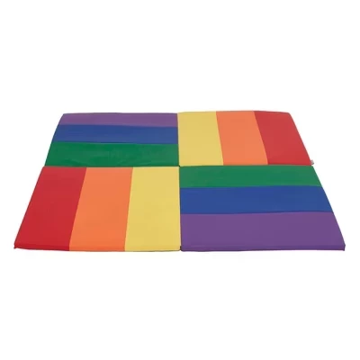 Детский коврик ECR4Kids SoftZone Turning Tiles, разноцветный