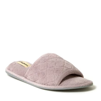 Женские шлепанцы Beatrice из стеганой махровой микрофибры frosted plum