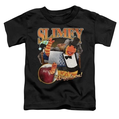 Футболка в стиле Slimey Bootleg для маленьких мальчиков, черная