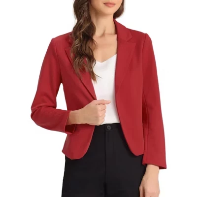 Женский укороченный жакет INSPIRE CHIC, красный