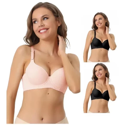 Женские бюстгальтеры INSPIRE CHIC 3шт., 2 черных 1 бежевый