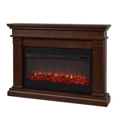 Электрокамин Real Flame Beau 59″ панорамный, темный орех
