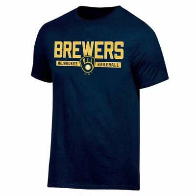 Мужская футболка Milwaukee Brewers Biblend многоцветная