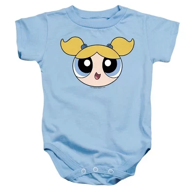 Детское боди Powerpuff Girls Bubbles для новорожденных светло-голубого цвета