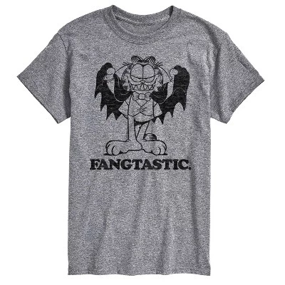 Мужская футболка с коротким рукавом и графическим рисунком на Хэллоуин Fangtastic athletic heather