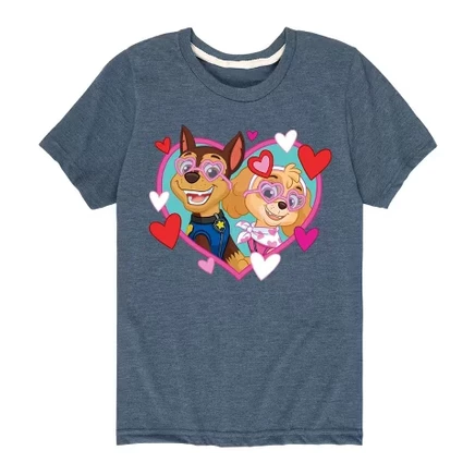 Футболка для мальчиков Paw Patrol Chase, синий меланж