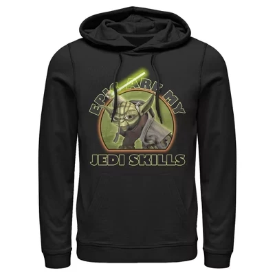 Мужское худи Star Wars Yoda «Войны клонов», черное
