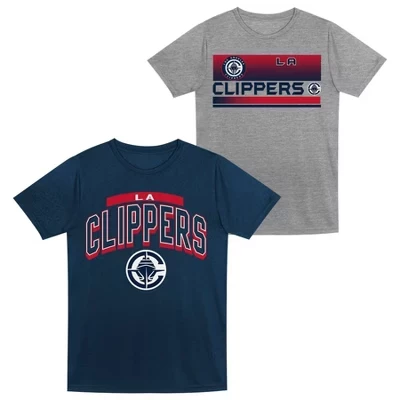 Комплект серой футболки для малышей Los Angeles Clippers Toddler 2pk