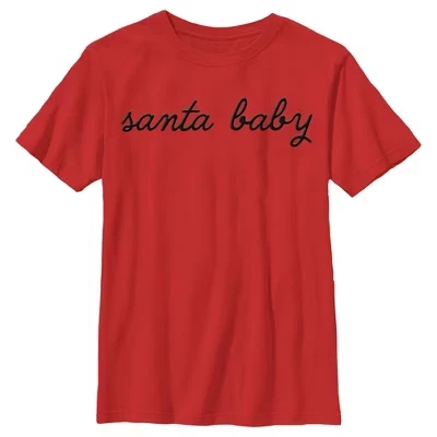Детская футболка Boy's Lost Gods Santa Baby, красная