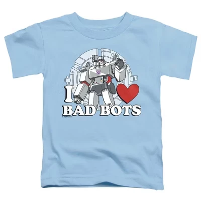 Toddler Boys'  Valentine's Day I Love Bots T-Shirt light blue