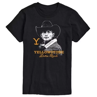 Мужская футболка Jimmy Dutton Ranch с коротким рукавом и графическим рисунком, черная