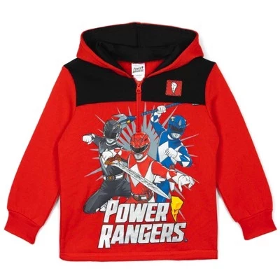 Детская флисовая худи Power Rangers, красная