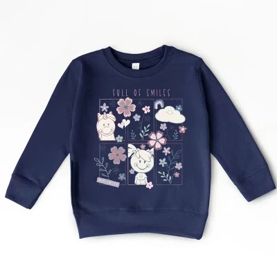 Толстовка для девочек The Juniper Shop Mini Smiley, синяя