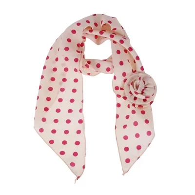 Pattern Rose Scarf 1 Pc pink