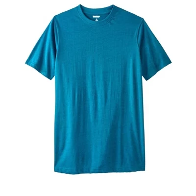 Легкая удлиненная футболка с круглым вырезом heather teal