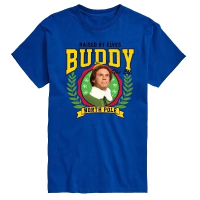 Мужская футболка с коротким рукавом Buddy Raised By Elves с графическим рисунком