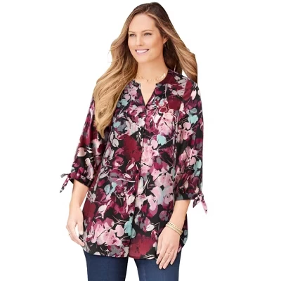 midnight berry painterly floral