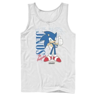 Мужская майка Sonic the Hedgehog Thumbs Up, белая