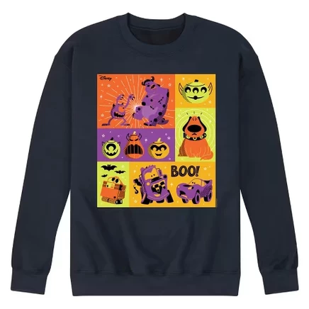 Мужской флисовый свитшот Disney Halloween Movies Grid, синий