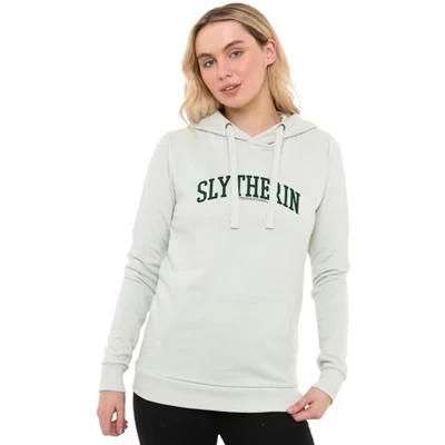 Женский пуловер Slytherin Collegiate с капюшоном sage