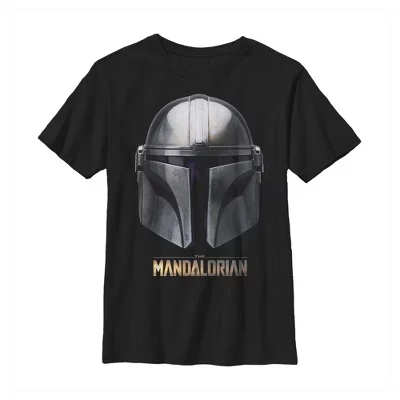 Футболка для мальчиков Star Wars Мандалорец, черная