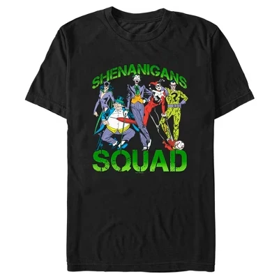 Мужская футболка Batman St. Patrick's Day Shenanigans Squad, черная