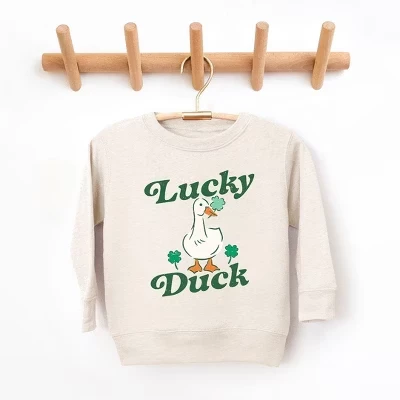 Толстовка с рисунком для малышей Lucky Duck натуральная