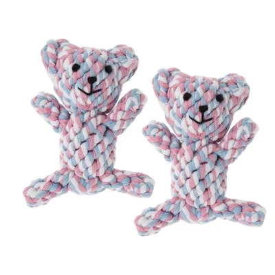 Игрушка для собак Unique Bargains канат-мишка, разноцветная