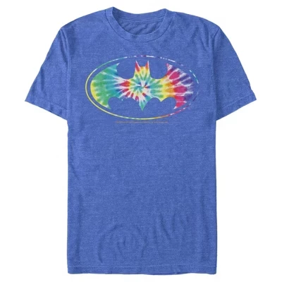 Мужская футболка с логотипом Batman Tie Dye синего цвета