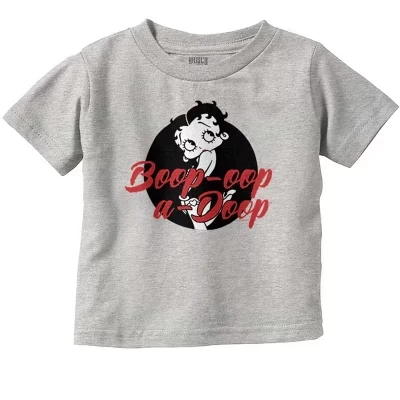 Футболка Betty Boop Oop a Doop с милым рисунком для маленьких девочек, лицензированная heather